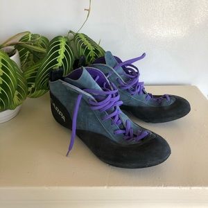 Vintage Scarpa climbing shoes